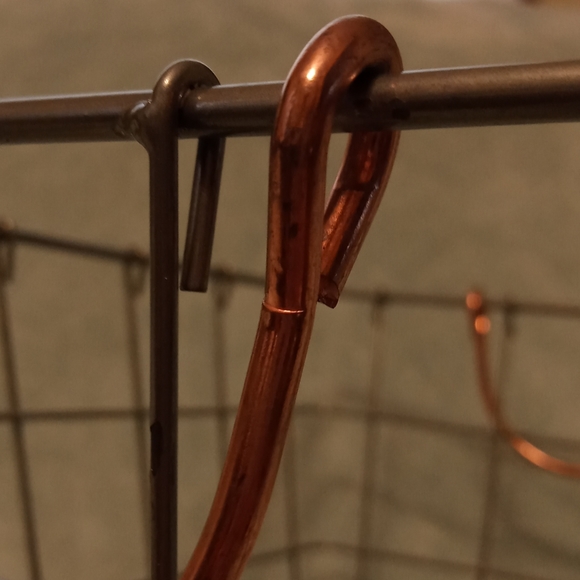 Metal Storage Basket - Farmhouse Silver & Bronze - Picture 7 of 8